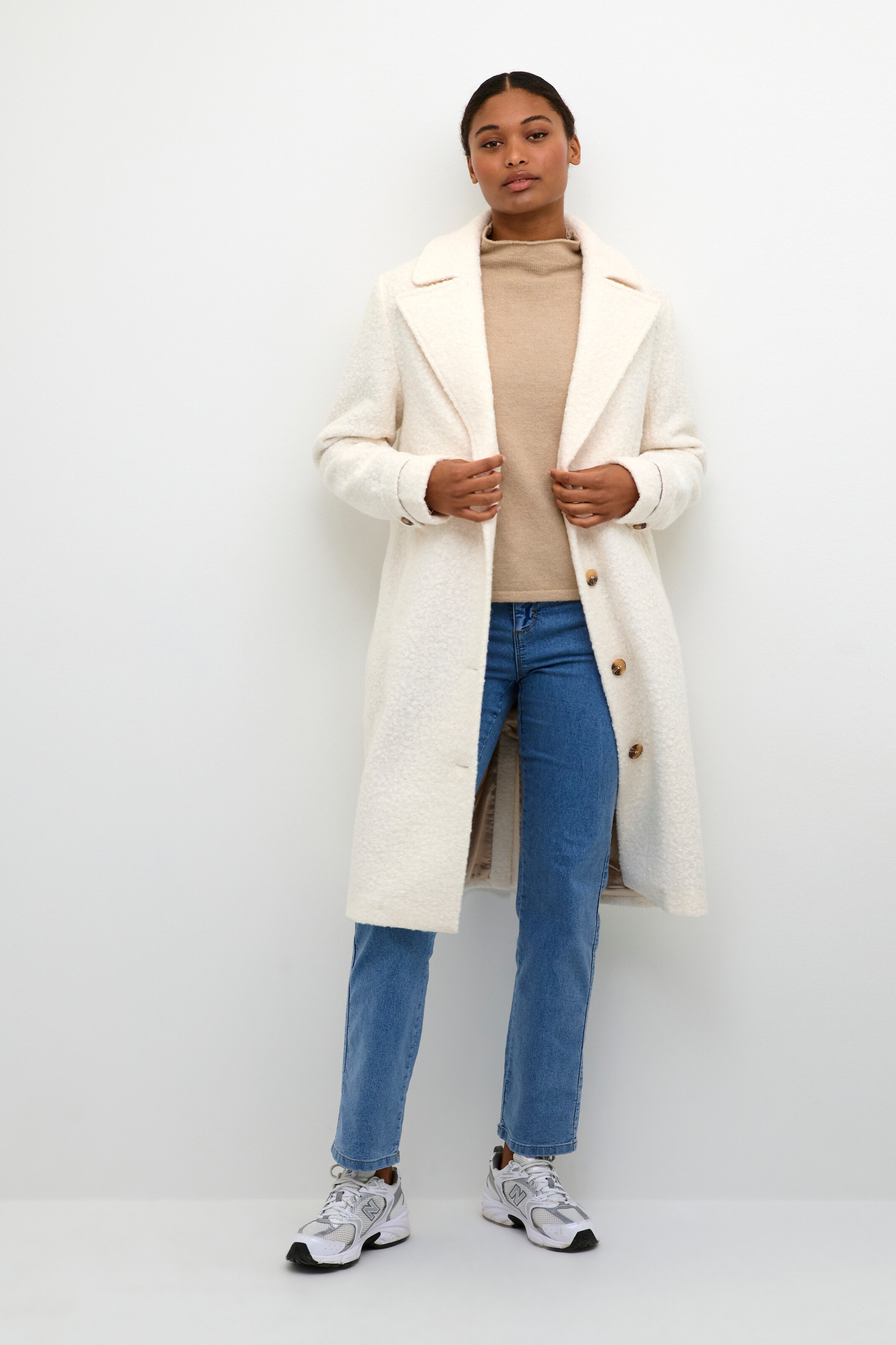 übergangsmantel weiß Clearance